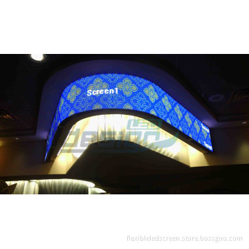 Casino Curved LED Video Screen with DesignLED DigiFLEX P10mm Flexible LED Video Display Tiles
